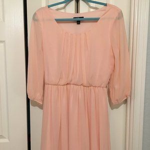 Pink flowy dress